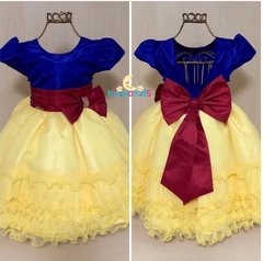 vestido de festa branca de neve mae e filha