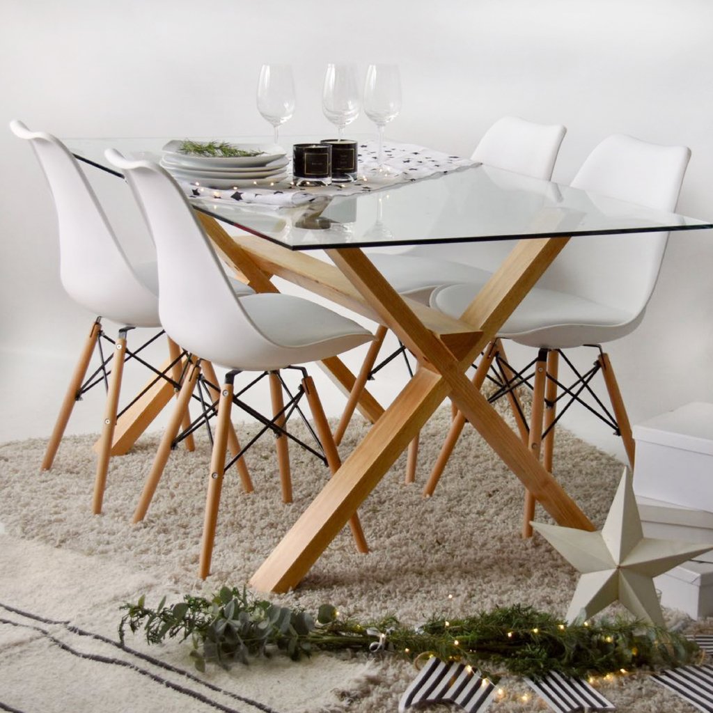 Mesa base de madera natural - Comprar en WEBHAUS