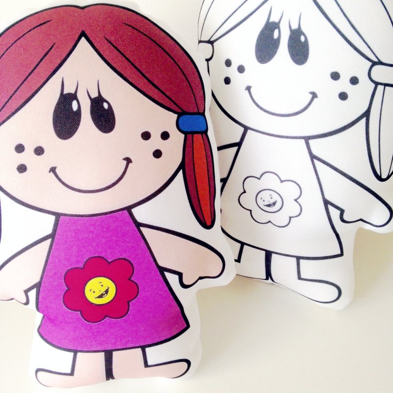 Boneca Para Colorir