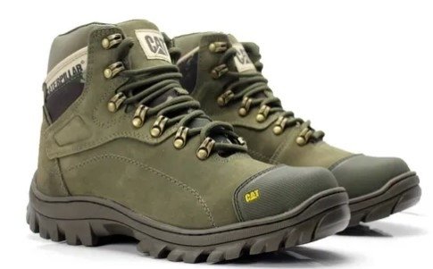 bota caterpillar verde