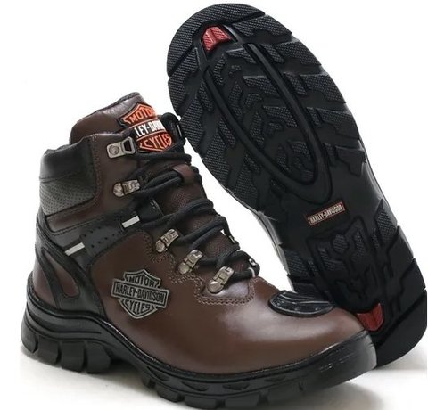 bota de couro harley davidson