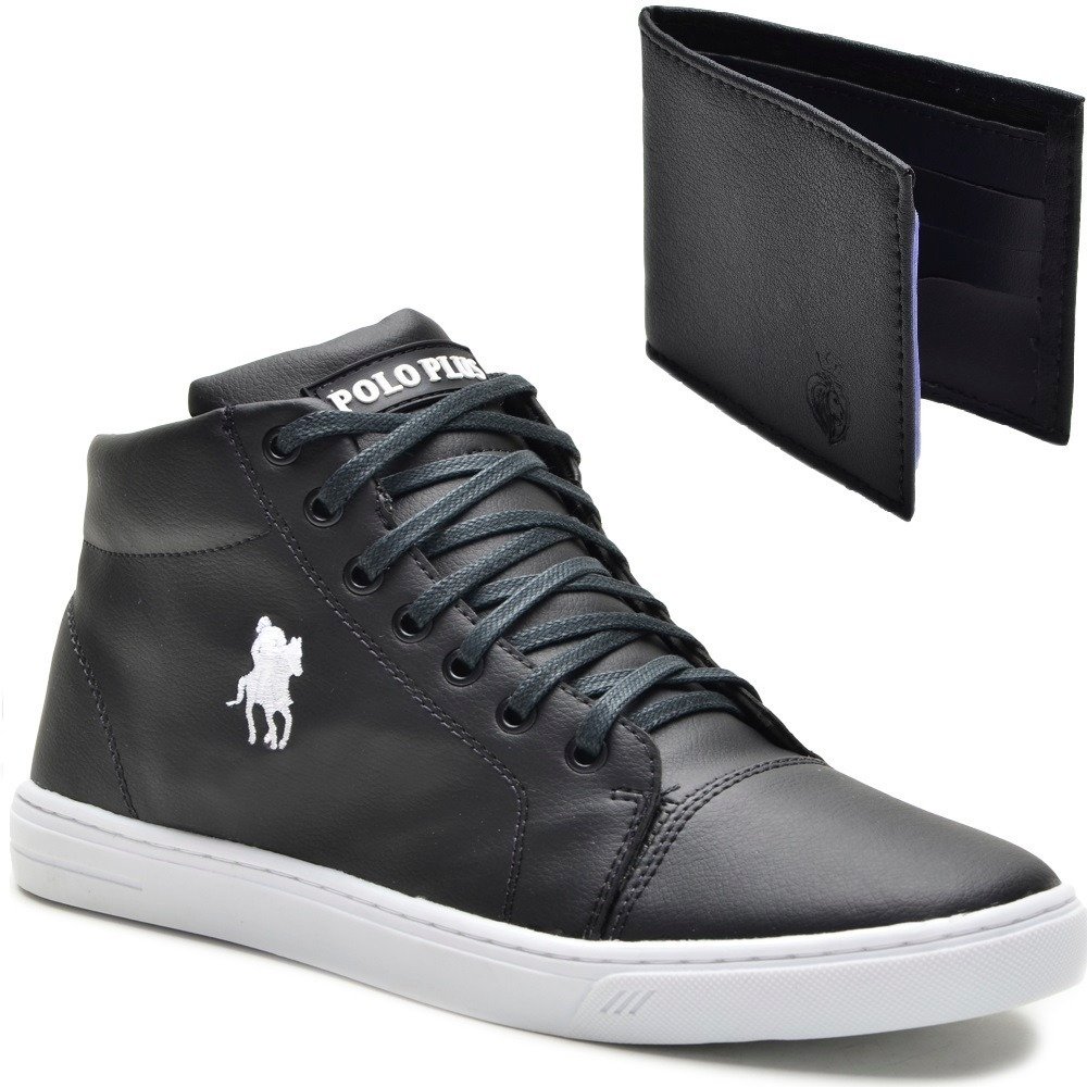 nike cano alto preto masculino