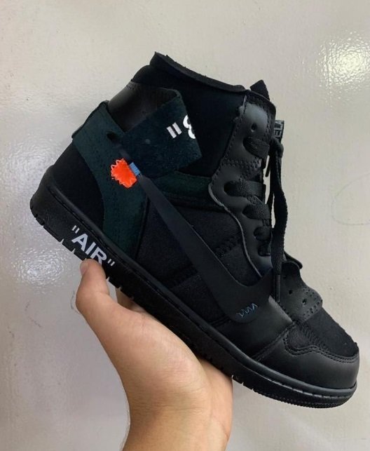 jordan 1 off white preto