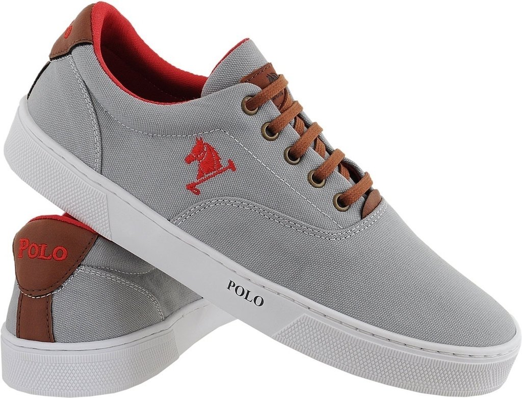 sapatenis polo vermelho