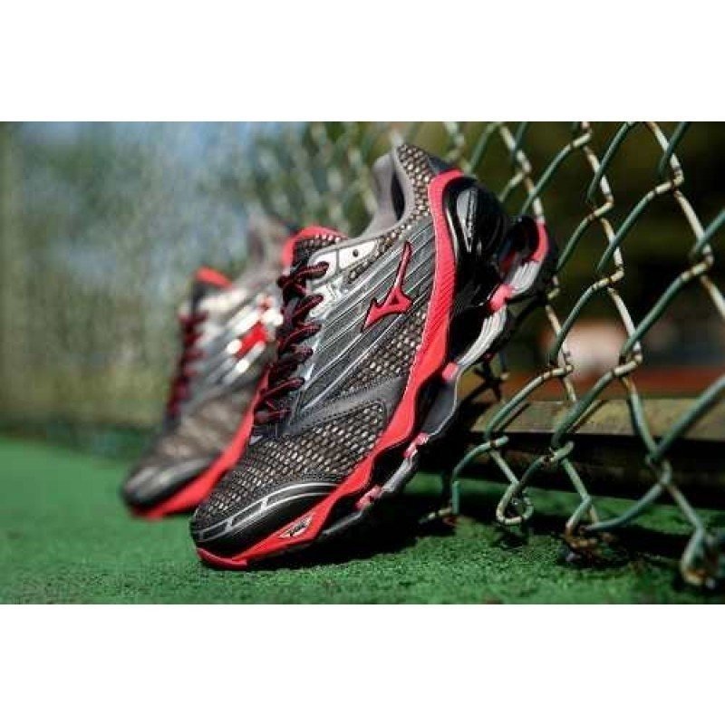 mizuno prophecy 5 feminino cinza e rosa