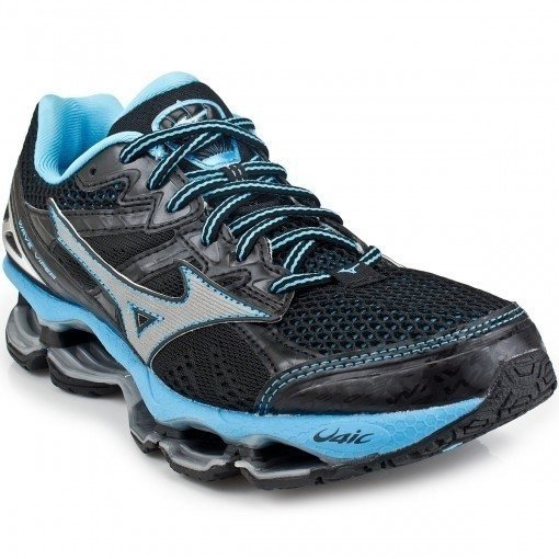 tenis mizuno preto e azul