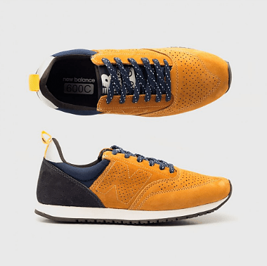 tenis new balance mostarda