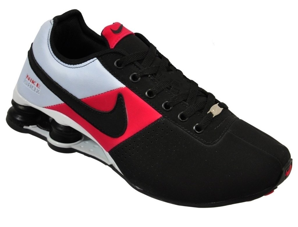 Tênis Nike Shox Deliver Avenue Preto C/Vermelho e Branco (Masculino)