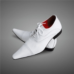 sapato couro branco