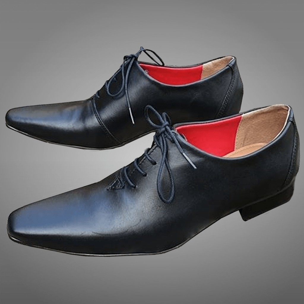 sapato social preto fosco