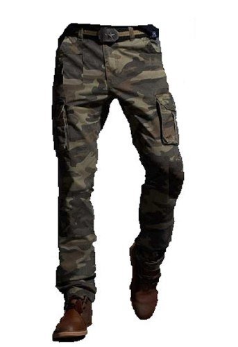 Pantalon Cargo Hombre Camuflado Gabardina Resistance War