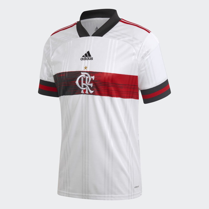 Camisa CR Flamengo Jogo II Adidas 2020 Branca Sem Patrocínio ED9166