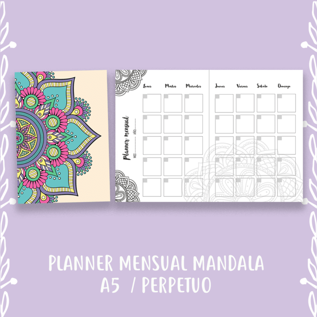 PLANNER A5 - MENSUAL MANDALA