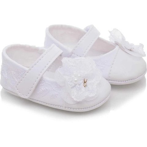 sapato batizado premium branco pimpolho