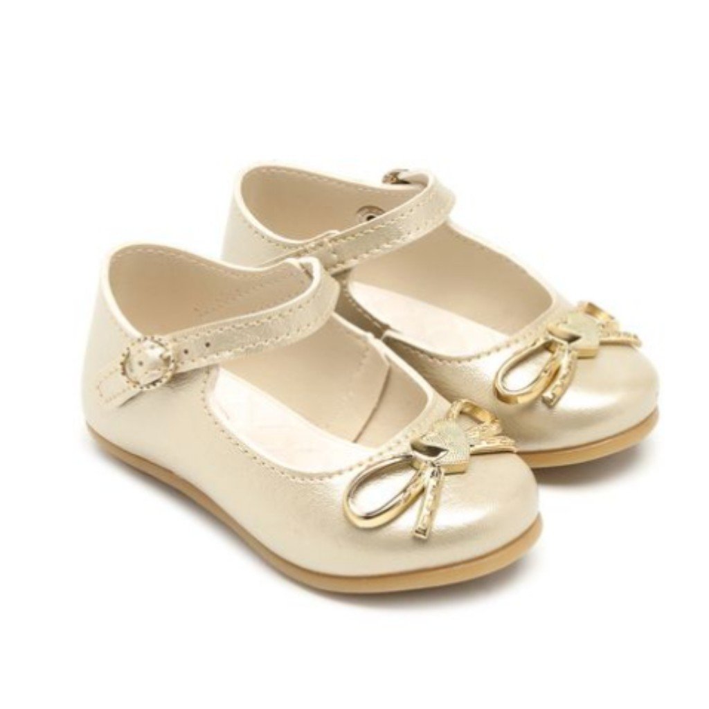 sapatilha pimpolho dourada