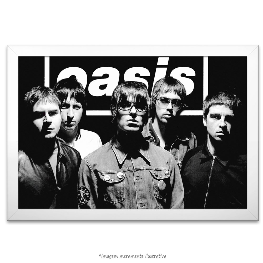 Poster Oasis Band, no