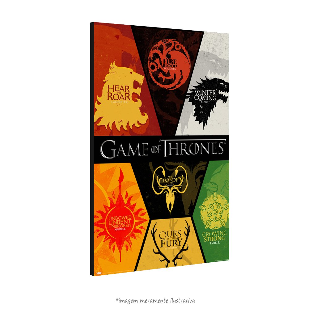 Poster Game Of Thrones Houses