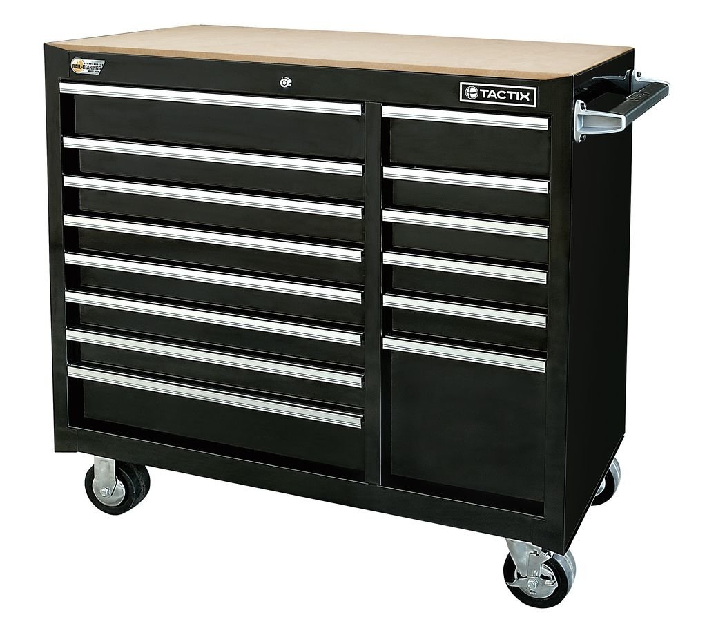 GABINETE DE ACERO NEGRO DE 14 CAJONES COD. 326004