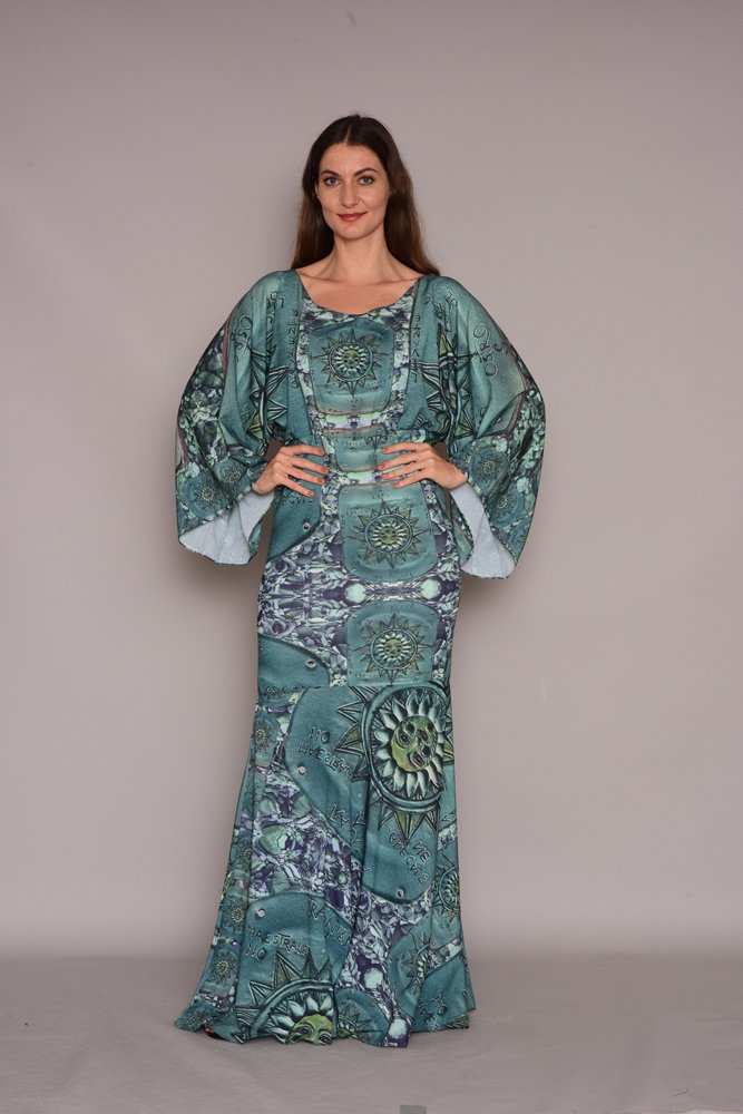 vestido saia sereia