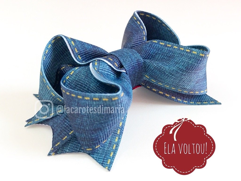 laço fita jeans