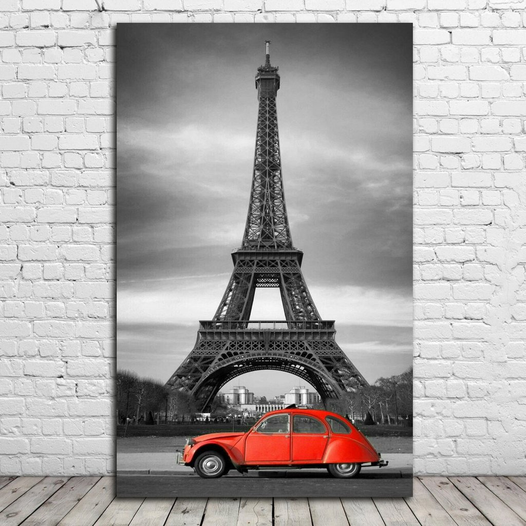 cuadros decorativos torre eiffel vintage