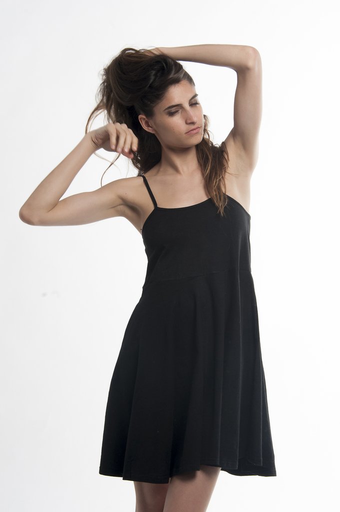 Vestido de algodón corto Clearance