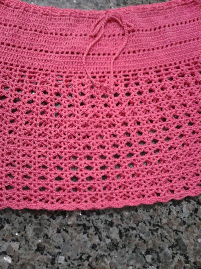 saia de croche adulto