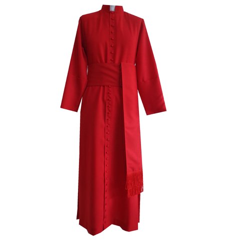 roupa de coroinha vermelha