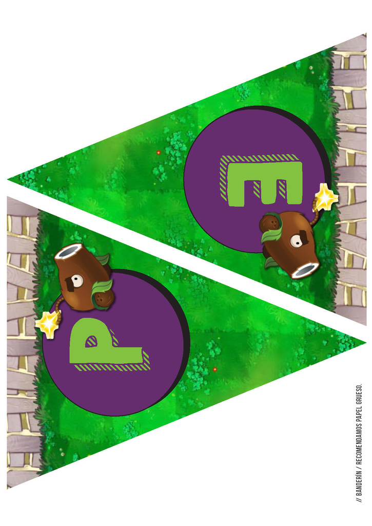 KIT IMPRIMIBLE PLANTAS VS ZOMBIES Tres Cerditos Kits