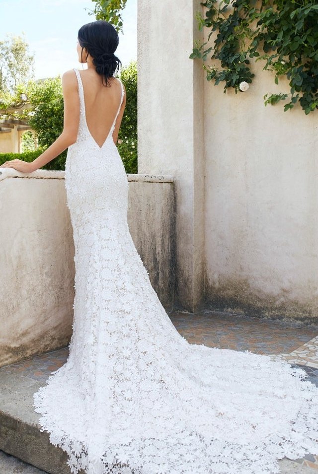 vestido sereia simples noiva