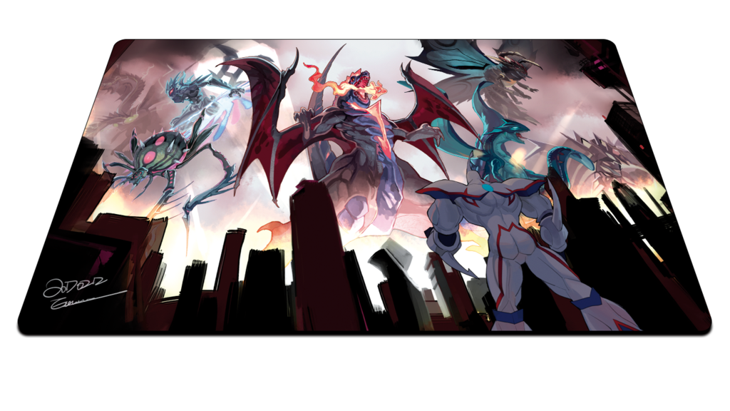 Playmat Yugioh Kaiju Neos Hero Personalizado Customizado 088