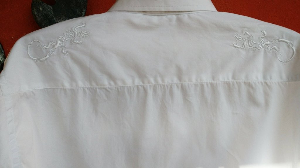 camisa blanca bordada