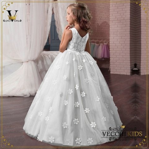 vestido de florista juvenil