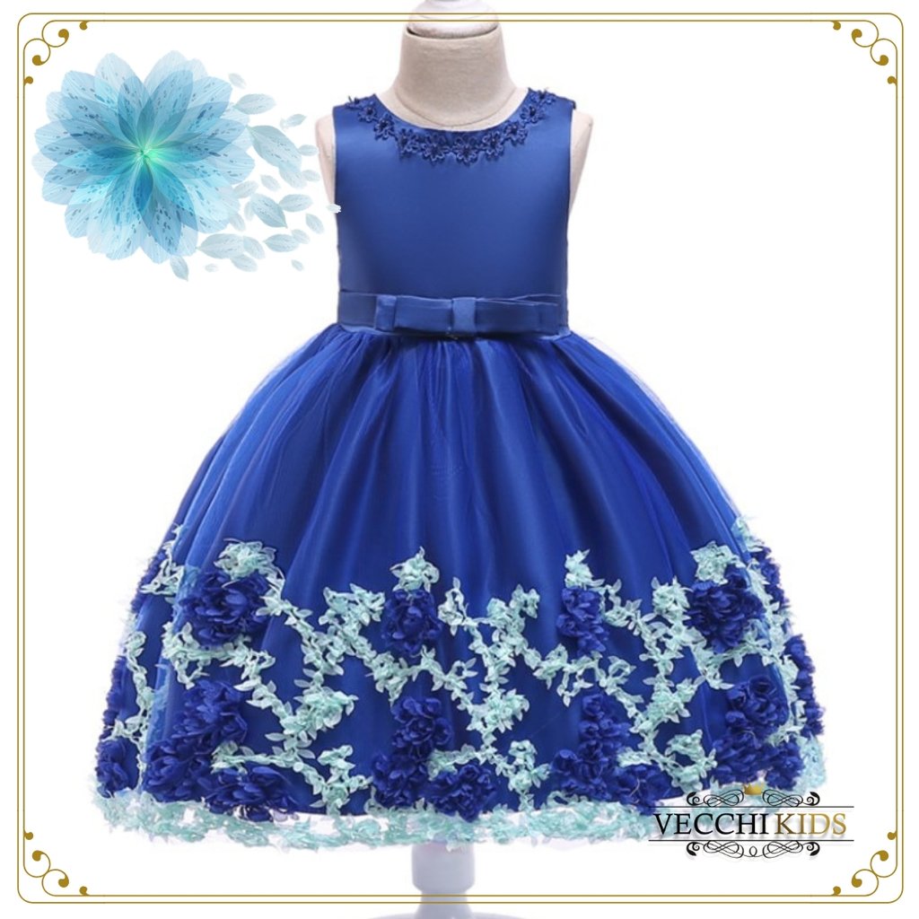 vestido azul imperial