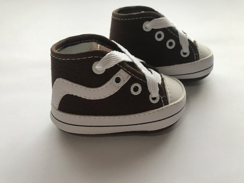 vans cano alto marrom