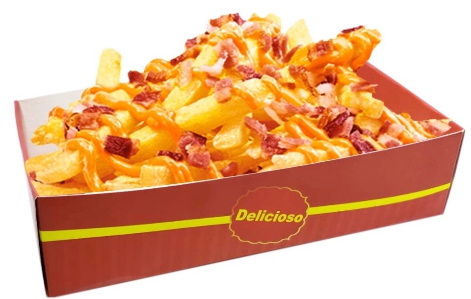 Calculo De Batata Frita Para Festa 100 Pcs Embalagem Porcoes P Retangular Batata Fritas Salgados Linha Vermelha