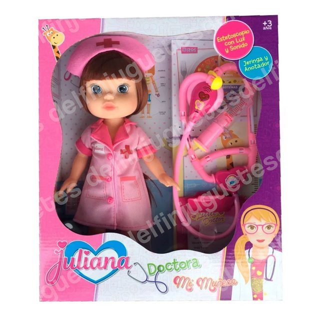 Mi Estetoscopio Doctora Y Sonidos Juliana Luces Muñeca Con DEH29I