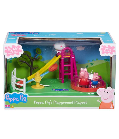 Peppa Pig Parque Infantil Playset de Juguete con Figuras /& Sonido