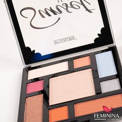 Paleta de Sombras e Iluminadores Sunset SP Colors