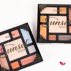 Paleta de Sombras e Iluminadores Sunset SP Colors