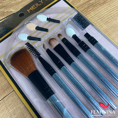 Kit de Pinceis com 7 Pincéis Meily's