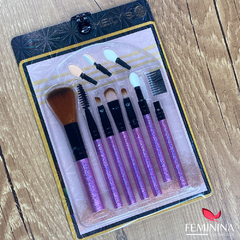 Kit de Pinceis com 7 Pincéis Meily's