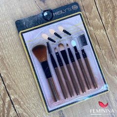 Kit de Pinceis com 7 Pincéis Meily's