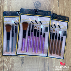 Kit de Pinceis com 7 Pincéis Meily's