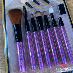 Kit de Pinceis com 7 Pincéis Meily's