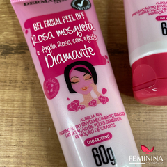 Gel Facial Rosa Mosqueta e Argila Rosa com efeito Diamante Dermachem