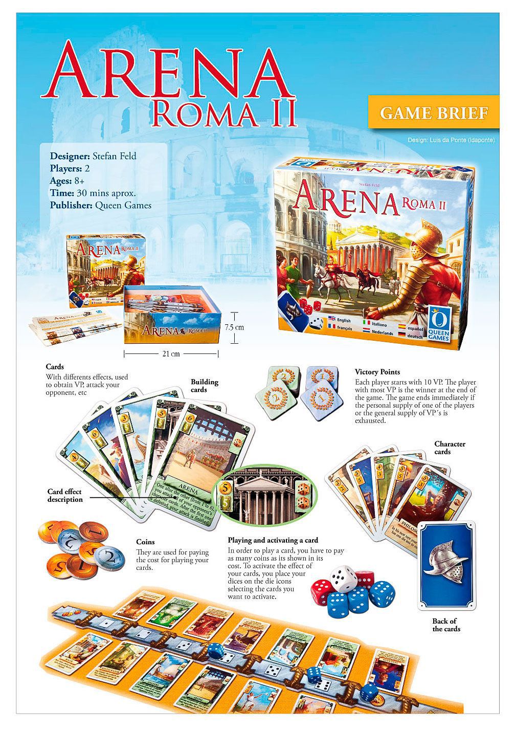 Arena: Roma II - Stefan Feld Multilingue - GameAholic