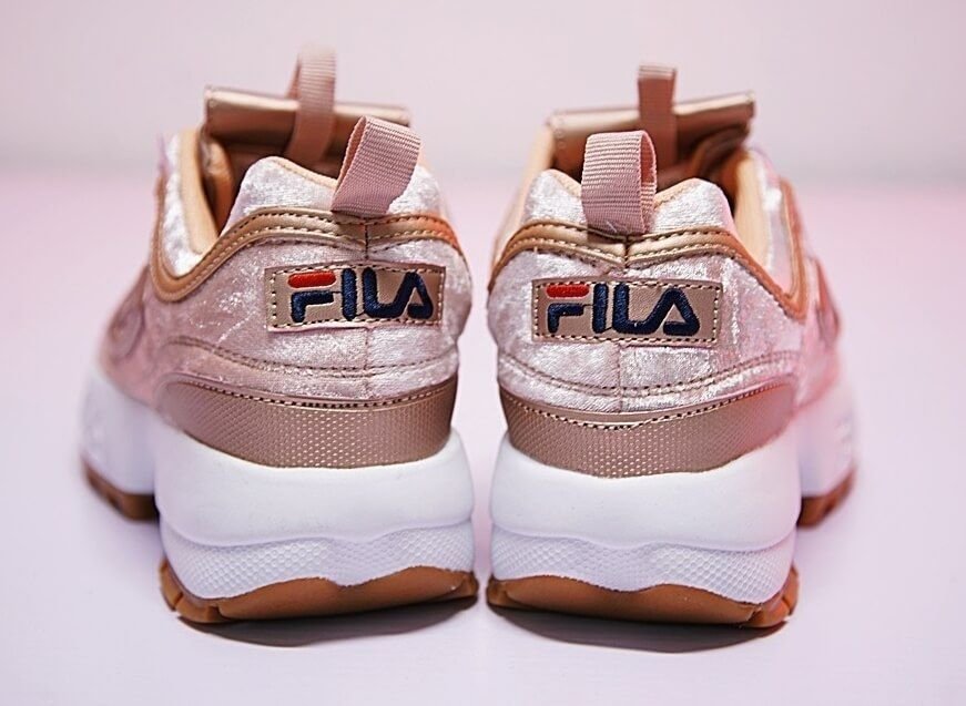 fila disruptor velvet rose