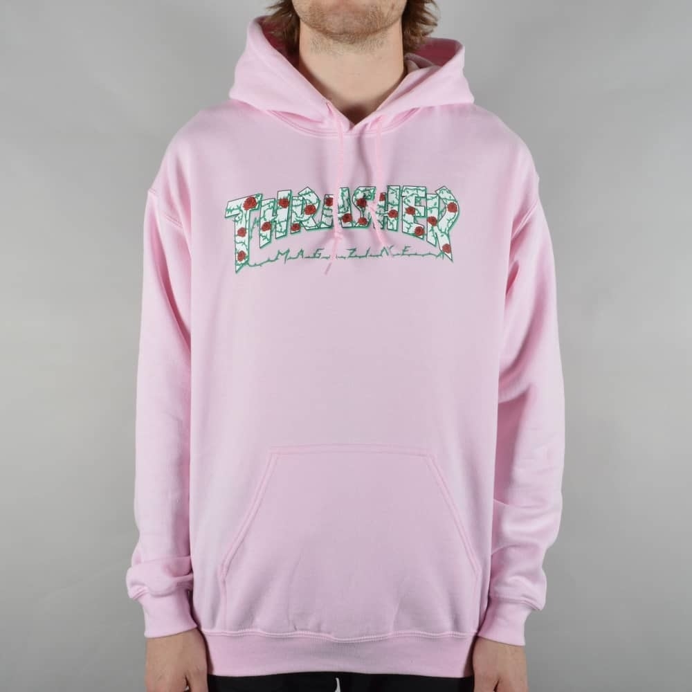 hot pink thrasher hoodie
