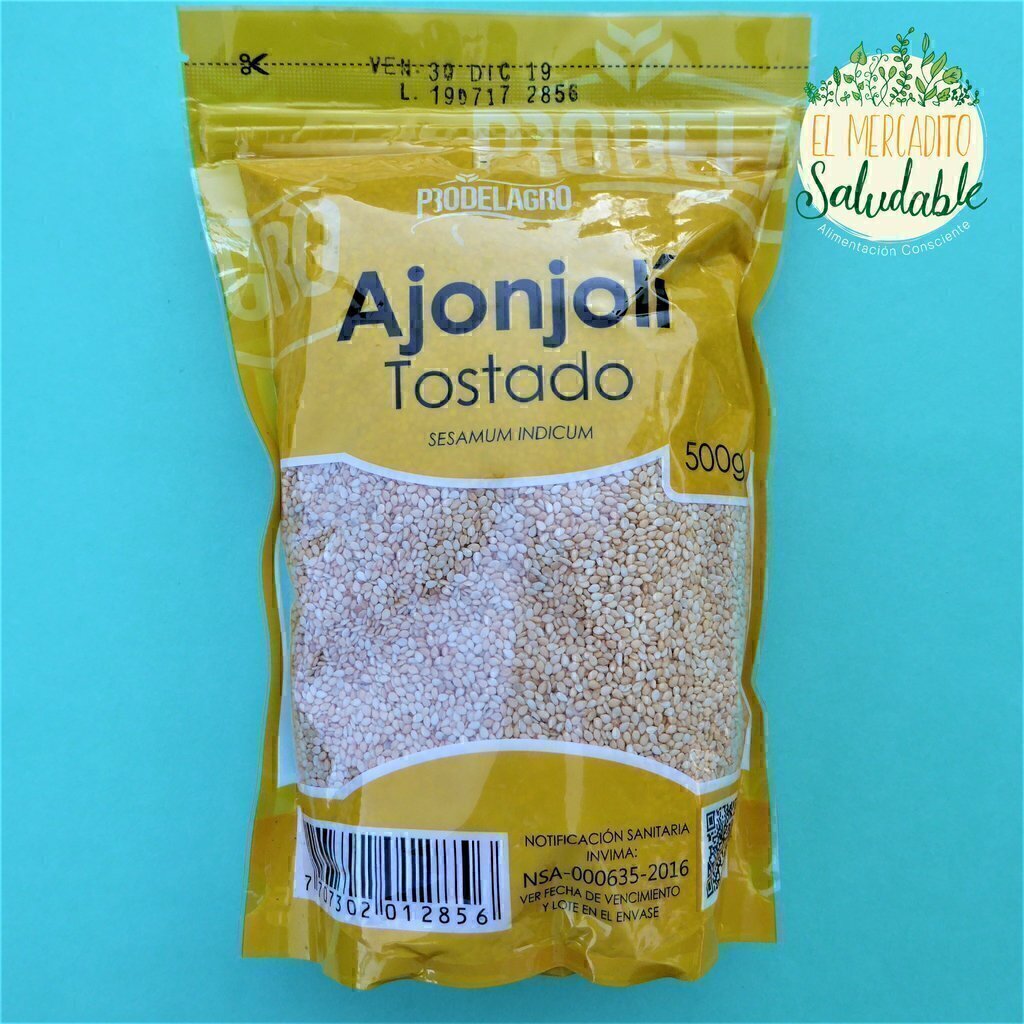 Ajonjolí TOSTADO 500 gr El Mercadito Saludable